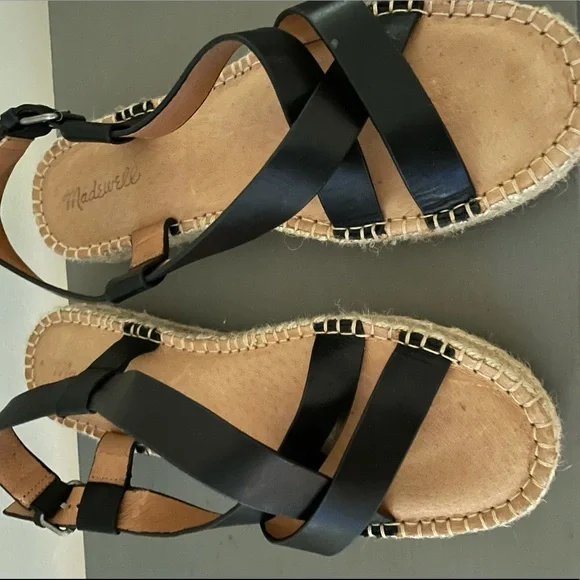 Madewell Black Espadrille Sandals - Picture 6 of 7
